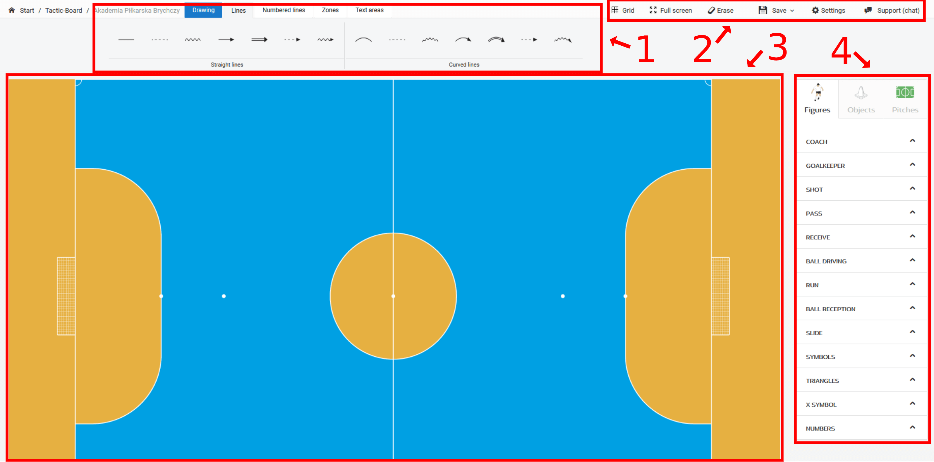 Creator screen elements