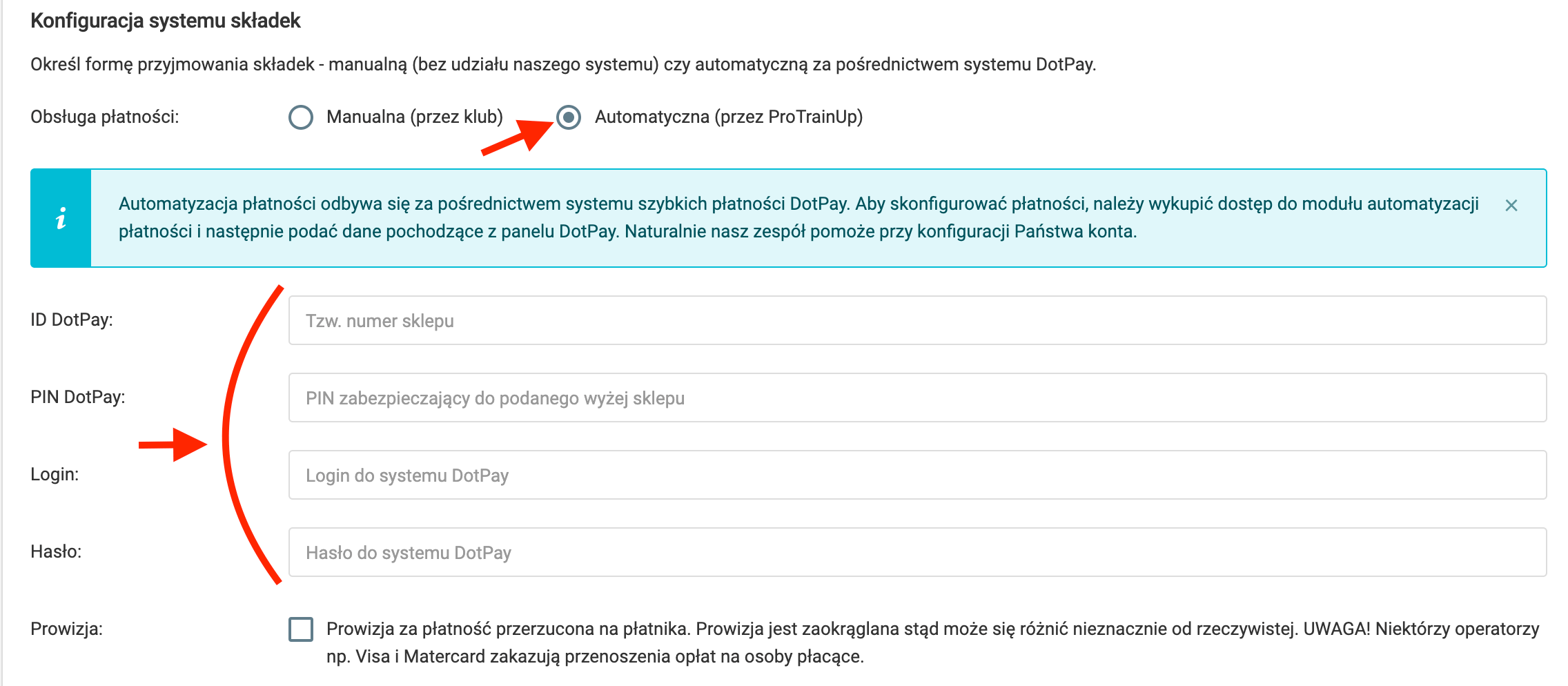 Konfiguracja Przelewy24