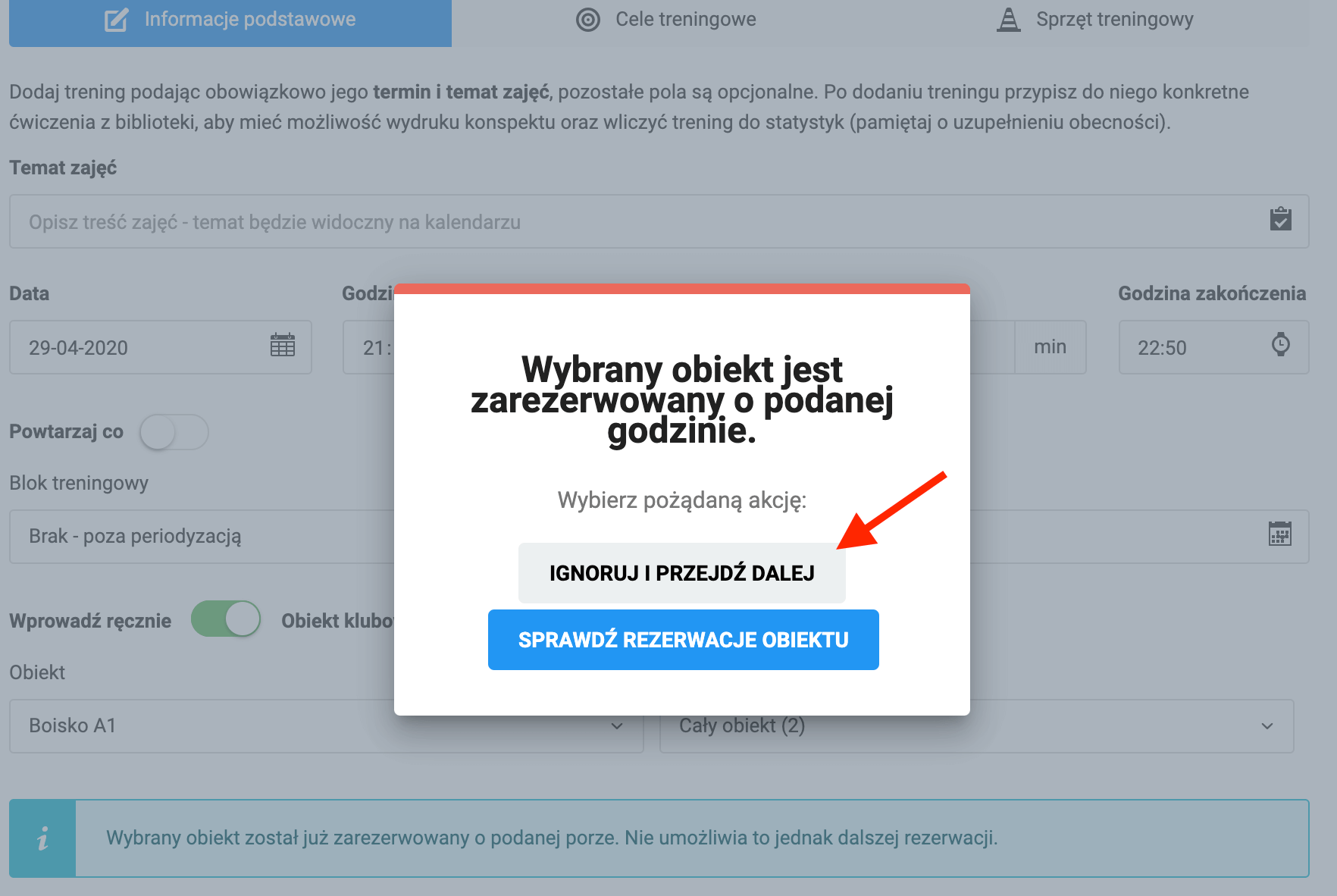 Konflikt rezerwacji