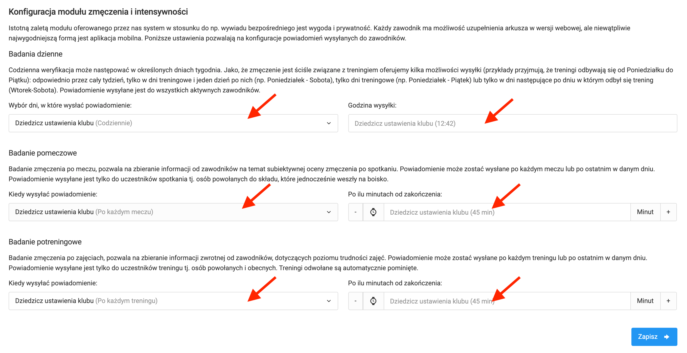 Konfiguracja powiadomień