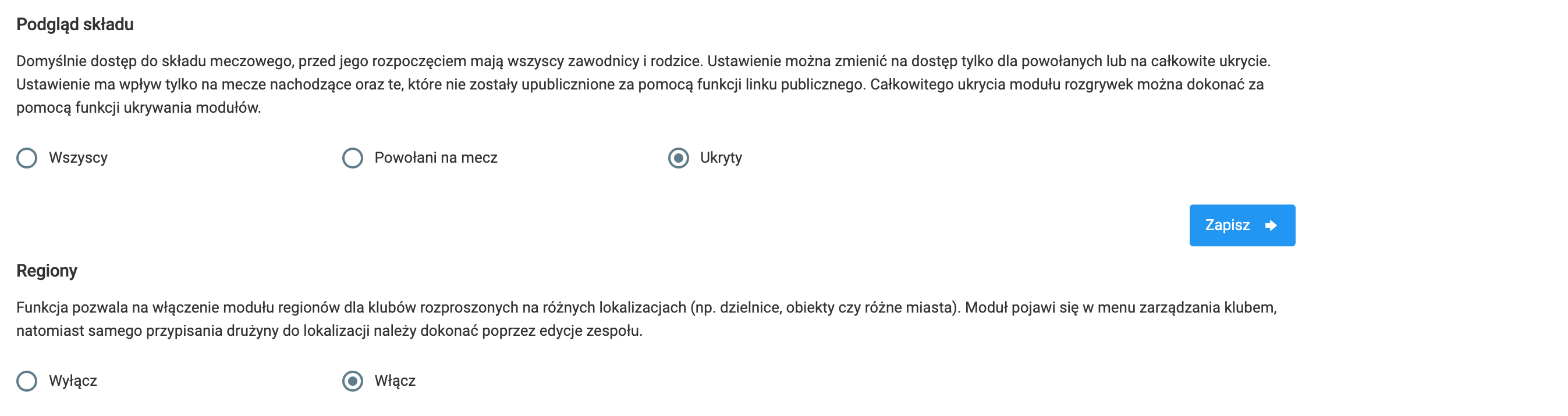 Konfiguracja systemu